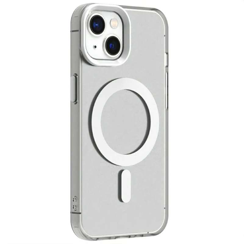 Kryt na iPhone 13 gumový Candy (podpora MagSafe) bílý