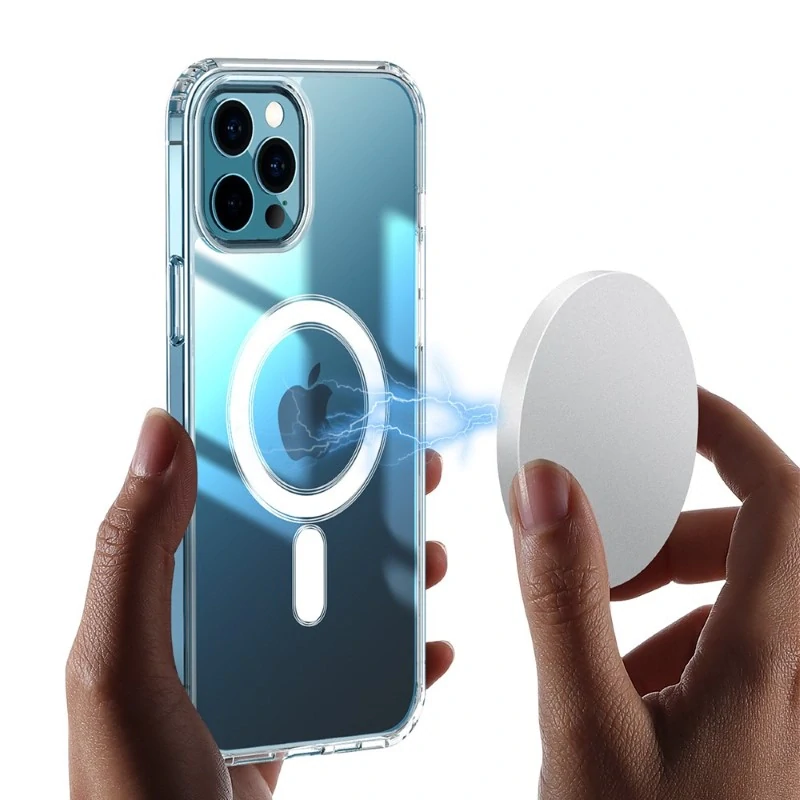 Kryt na iPhone 13 Mini gumový (podpora MagSafe) čirý