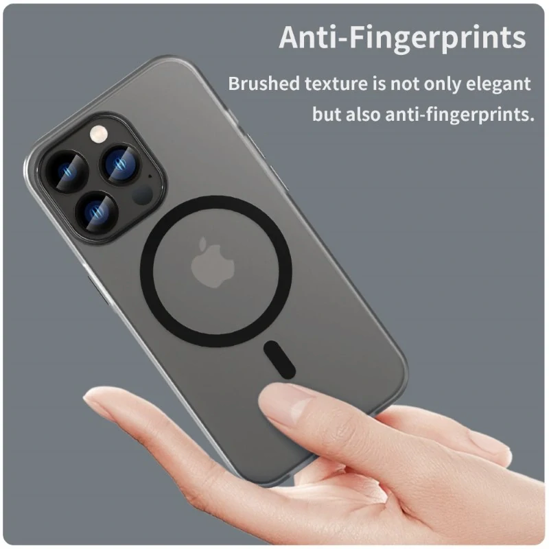 Kryt na iPhone 13 Pro gumový Candy (podpora MagSafe) černý