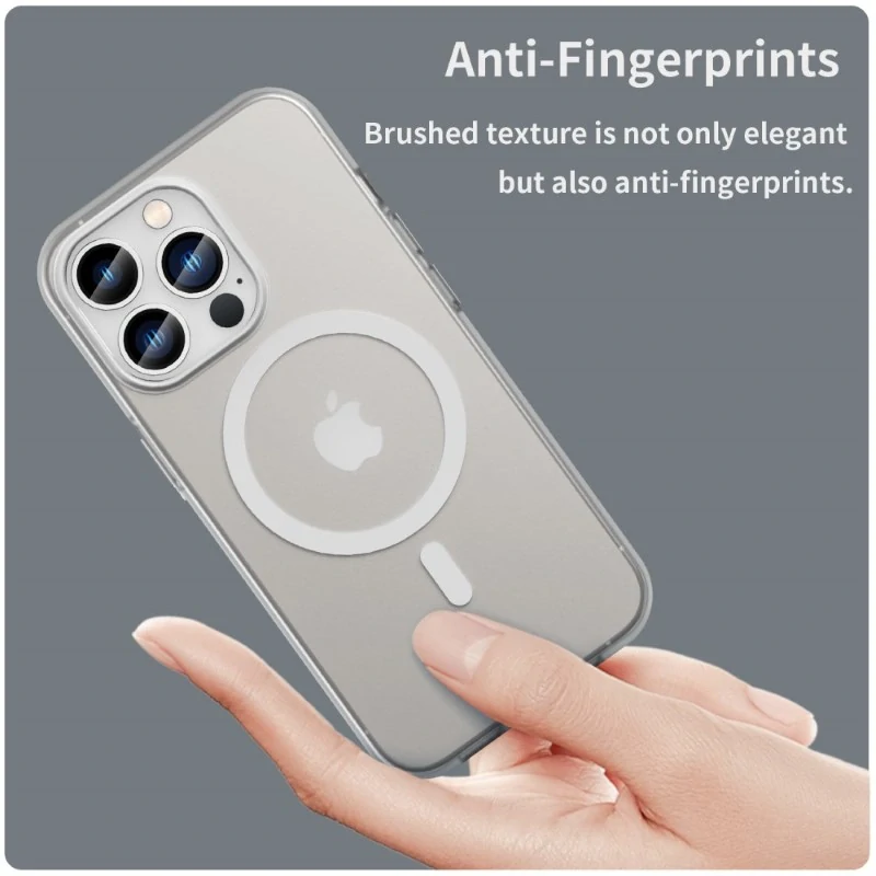 Kryt na iPhone 13 Pro gumový Candy (podpora MagSafe) bílý