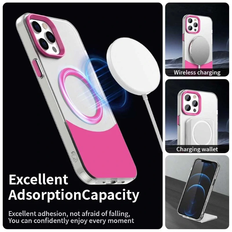 Kryt na iPhone 13 Pro Split s podporou Magsafe růžový