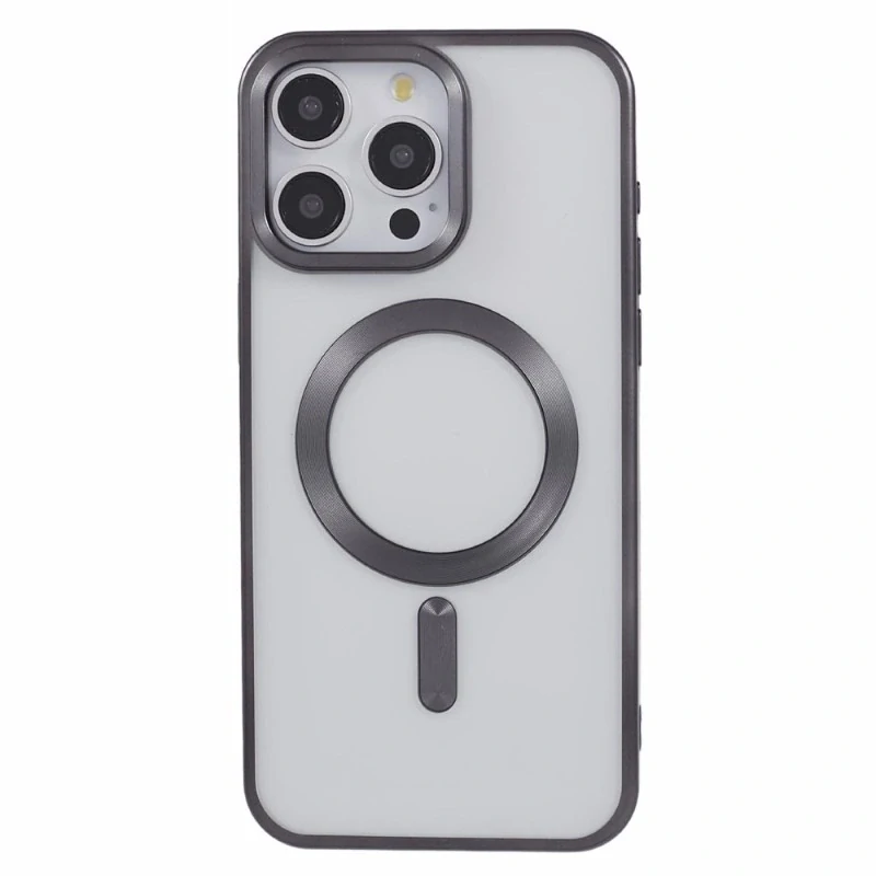 Kryt na iPhone 14 Pro Max gumový s podporou MagSafe černý