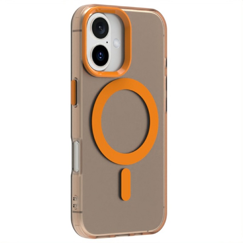 Kryt na iPhone 16 gumový Candy (podpora MagSafe) oranžový