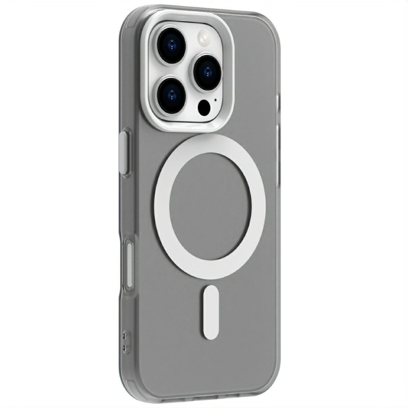 Kryt na iPhone 16 Pro gumový Candy (podpora MagSafe) bílý