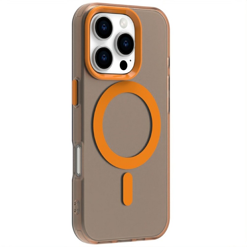 Kryt na iPhone 16 Pro gumový Candy (podpora MagSafe) oranžový