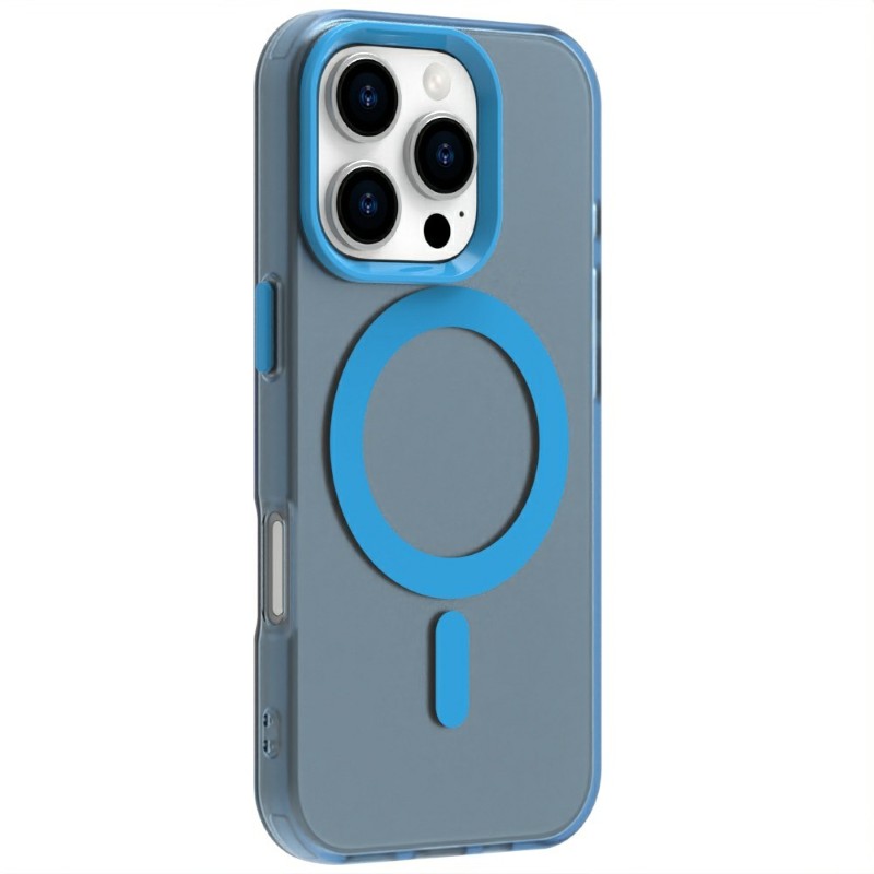 Kryt na iPhone 16 Pro gumový Candy (podpora MagSafe) modrý