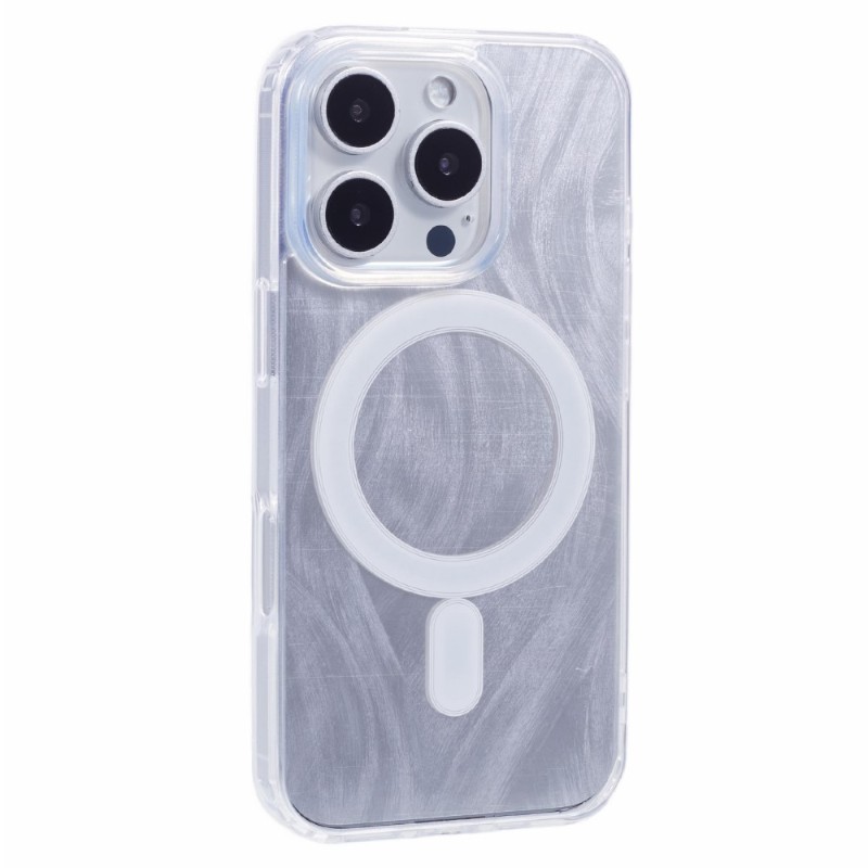 Kryt na iPhone 16 Pro Glitter s podporou MAGSAFE šedý