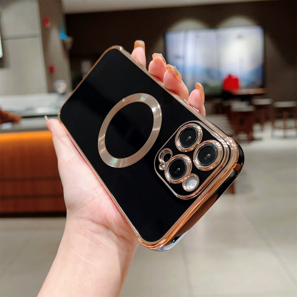 Kryt na iPhone 16 Pro Luxury s podporou MAGSAFE černý