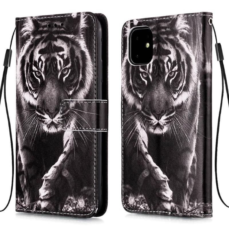 Pouzdro pro iPhone 11 Tygr černé