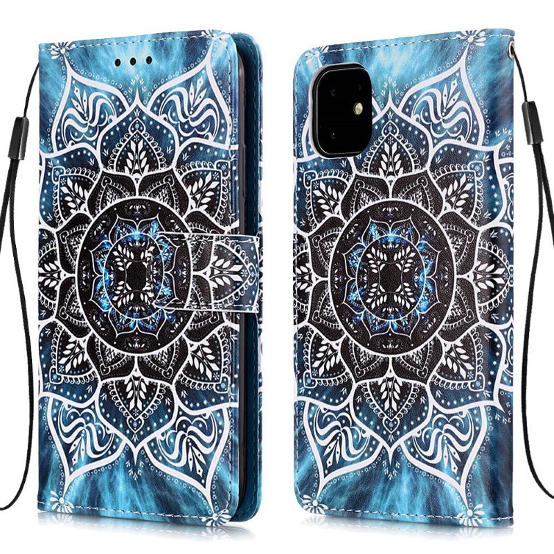 Pouzdro pro iPhone 11 Mandala modré
