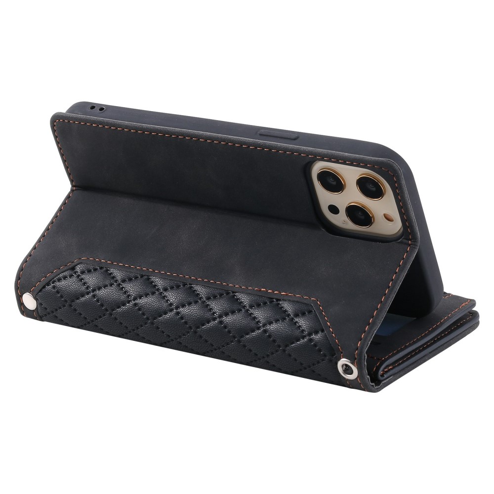 Pouzdro pro iPhone 14 Pro Max Luxury Double Layer černé