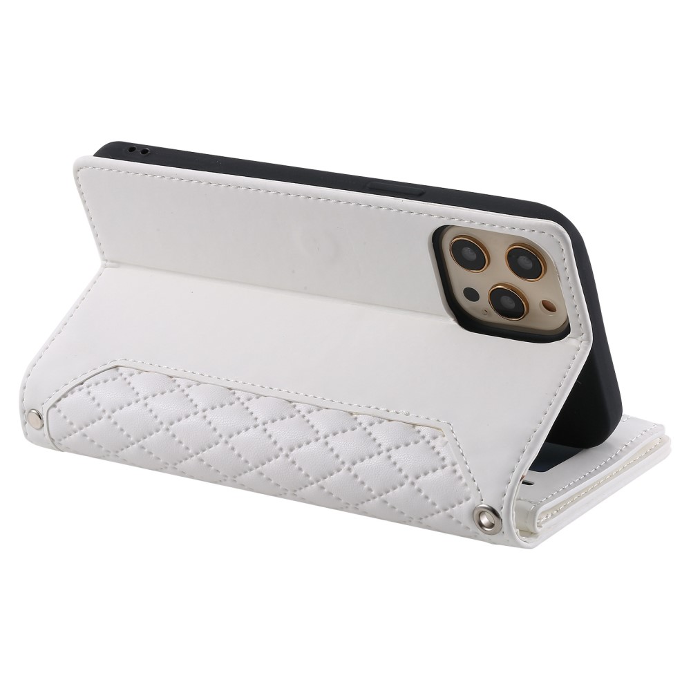 Pouzdro pro iPhone 14 Pro Max Luxury Double Layer bílé