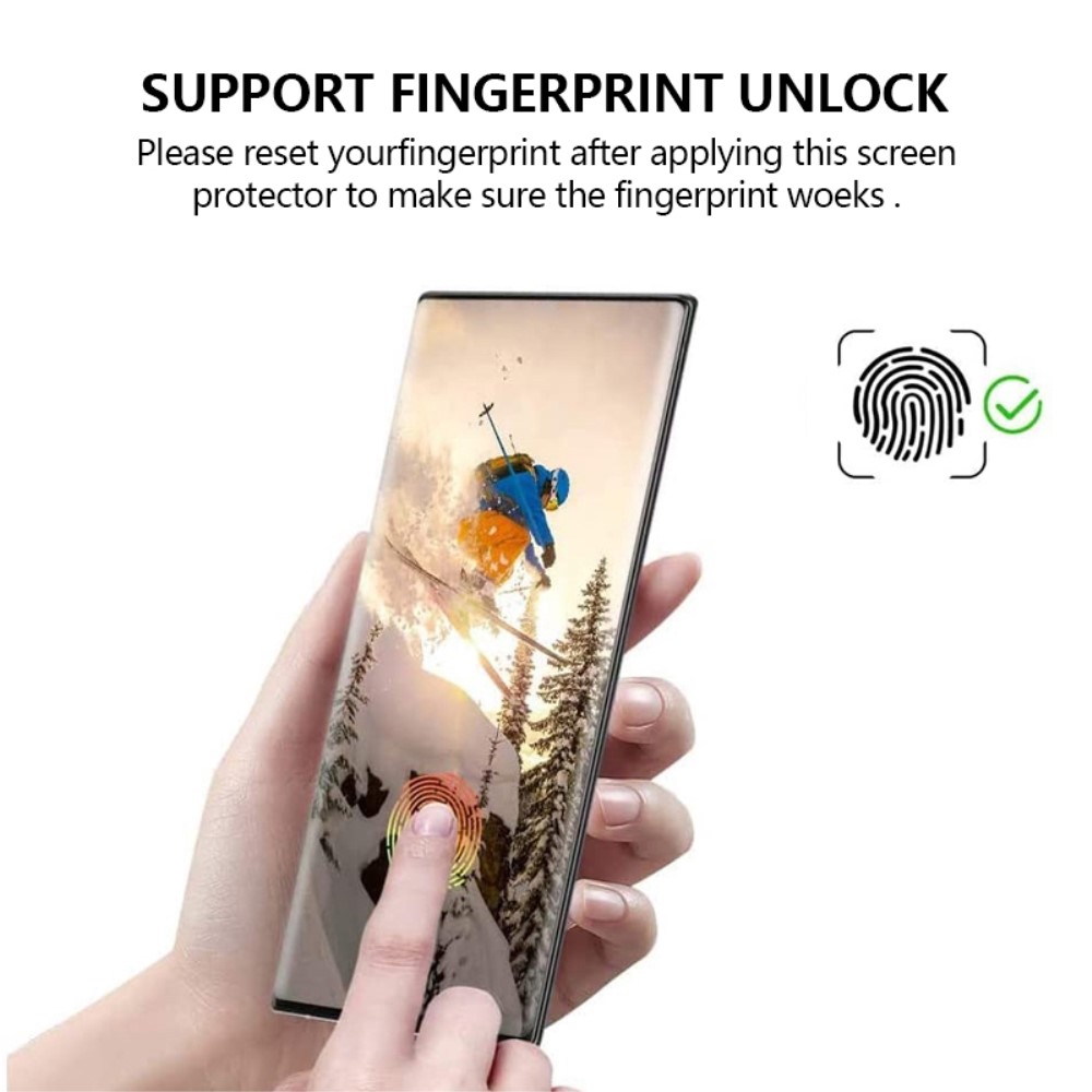 Tvrzené sklo na Samsung Galaxy S25 (podpora odemykání otiskem prstu) čiré