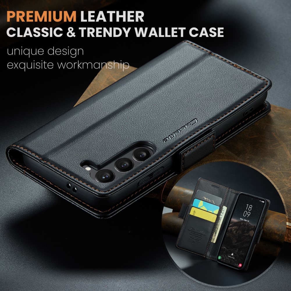 Pouzdro na Samsung Galaxy S25 CASEME smooth černé