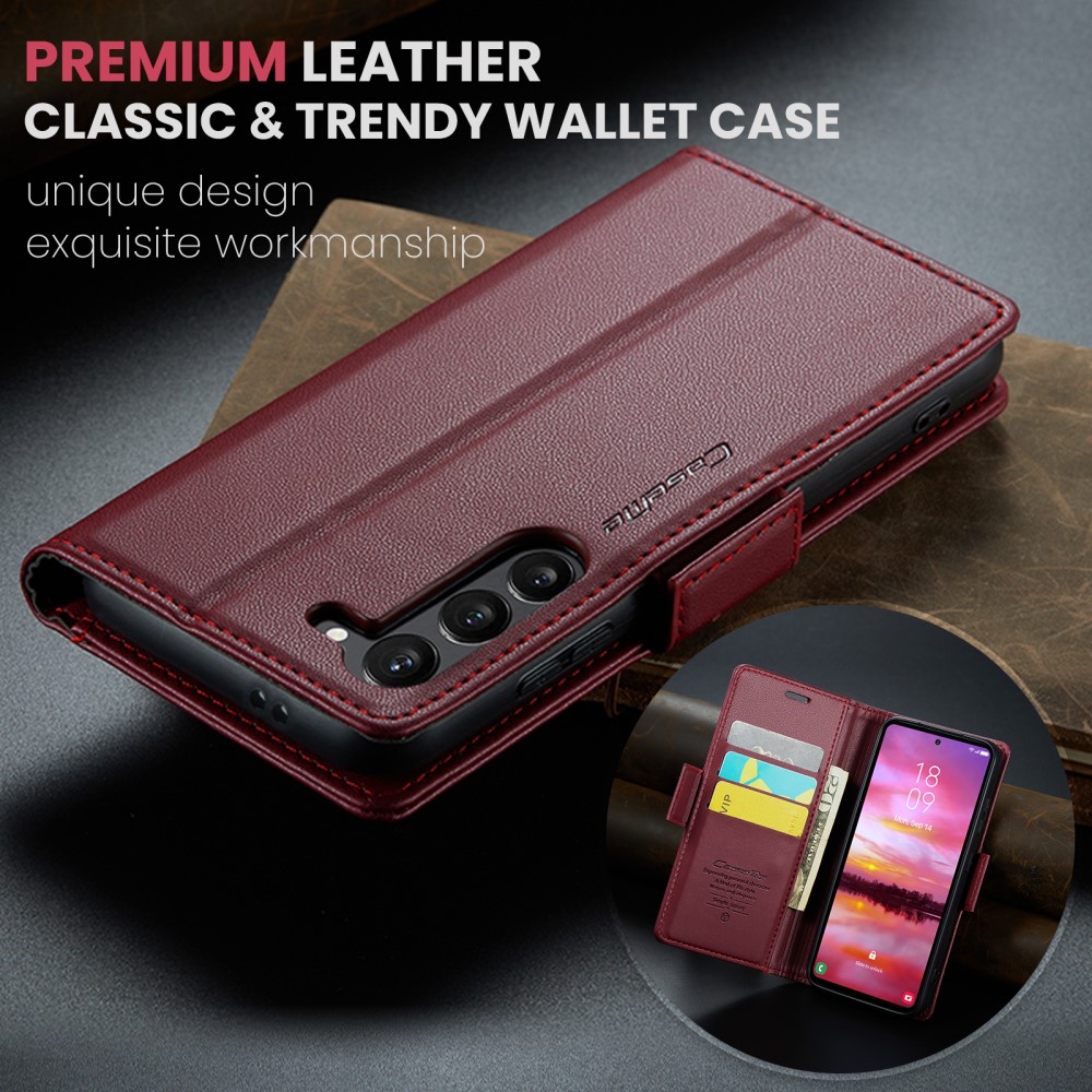 Pouzdro na Samsung Galaxy S25 CASEME smooth červené