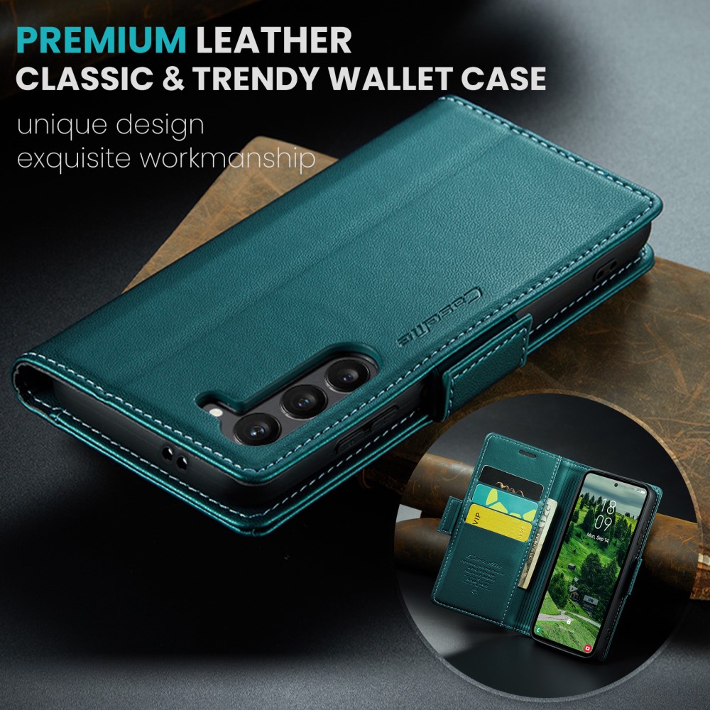 Pouzdro na Samsung Galaxy S25 CASEME smooth zelené