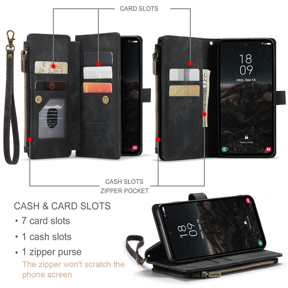 Pouzdro na Samsung Galaxy S25 CASEME Deluxe černé
