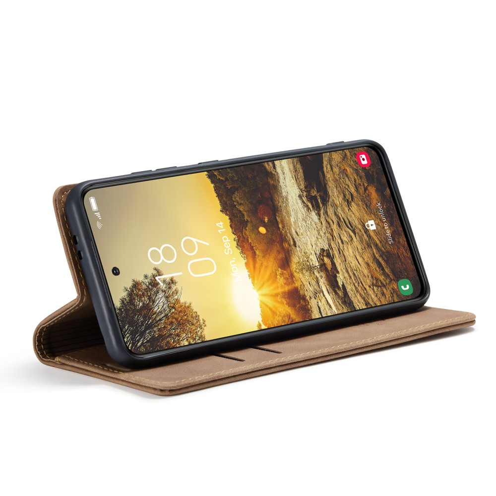 Pouzdro na Samsung Galaxy S25 CASEME světle hnědé