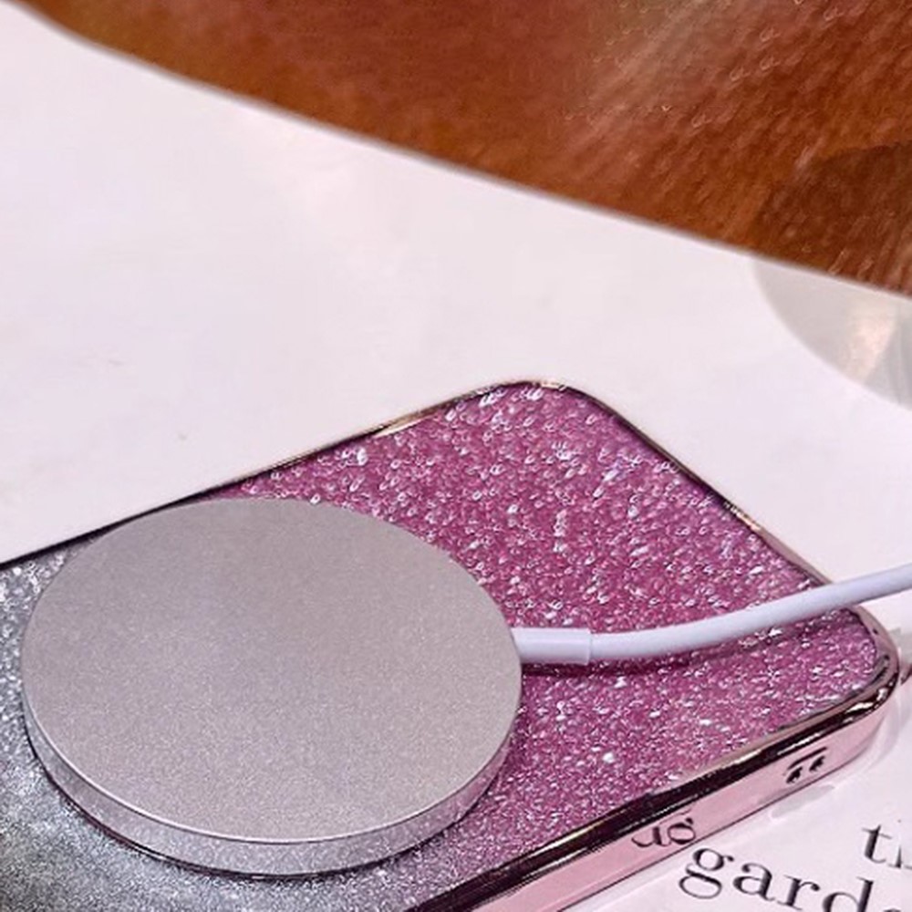 Kryt na Samsung Galaxy S25 Glitter Magsafe růžový