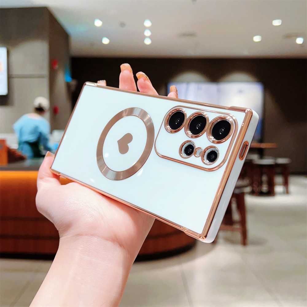 Kryt na Samsung Galaxy S24 Ultra Srdíčko s podporou MagSafe bílý