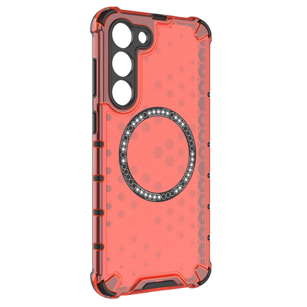 Kryt na Samsung Galaxy S23 odolný Honeycomb s podporou Magsafe červený