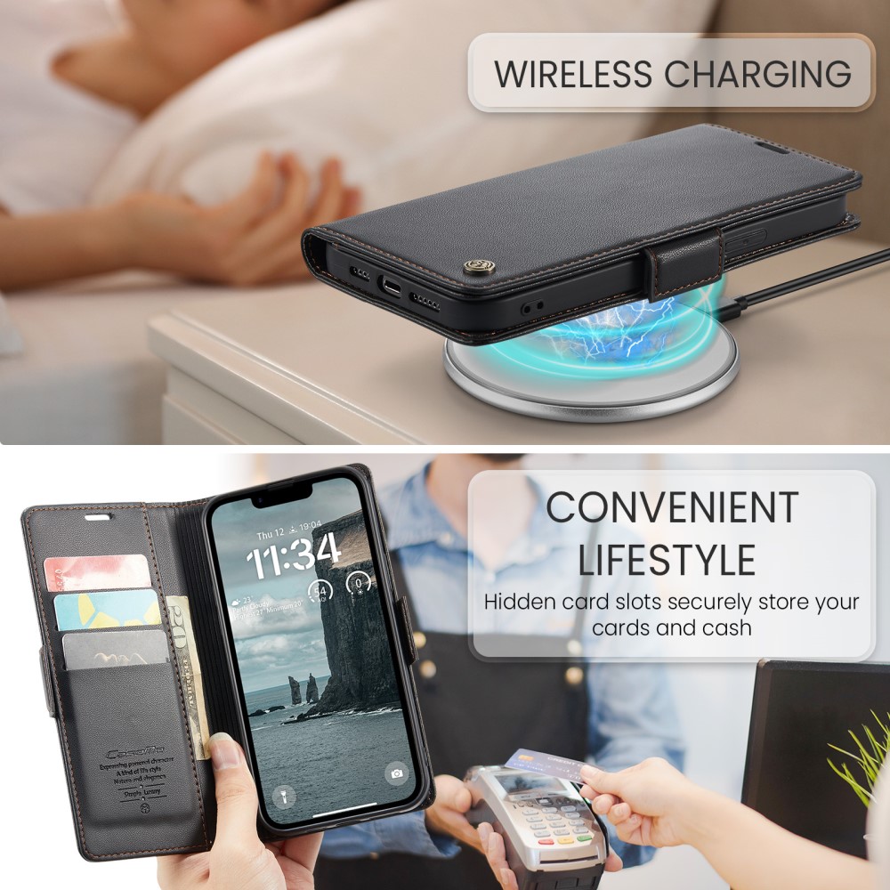Pouzdro na iPhone 16E CASEME Smooth černé