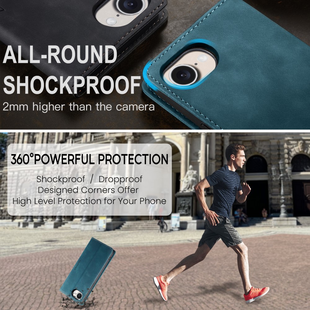 Pouzdro CASEME pro iPhone 16E modré