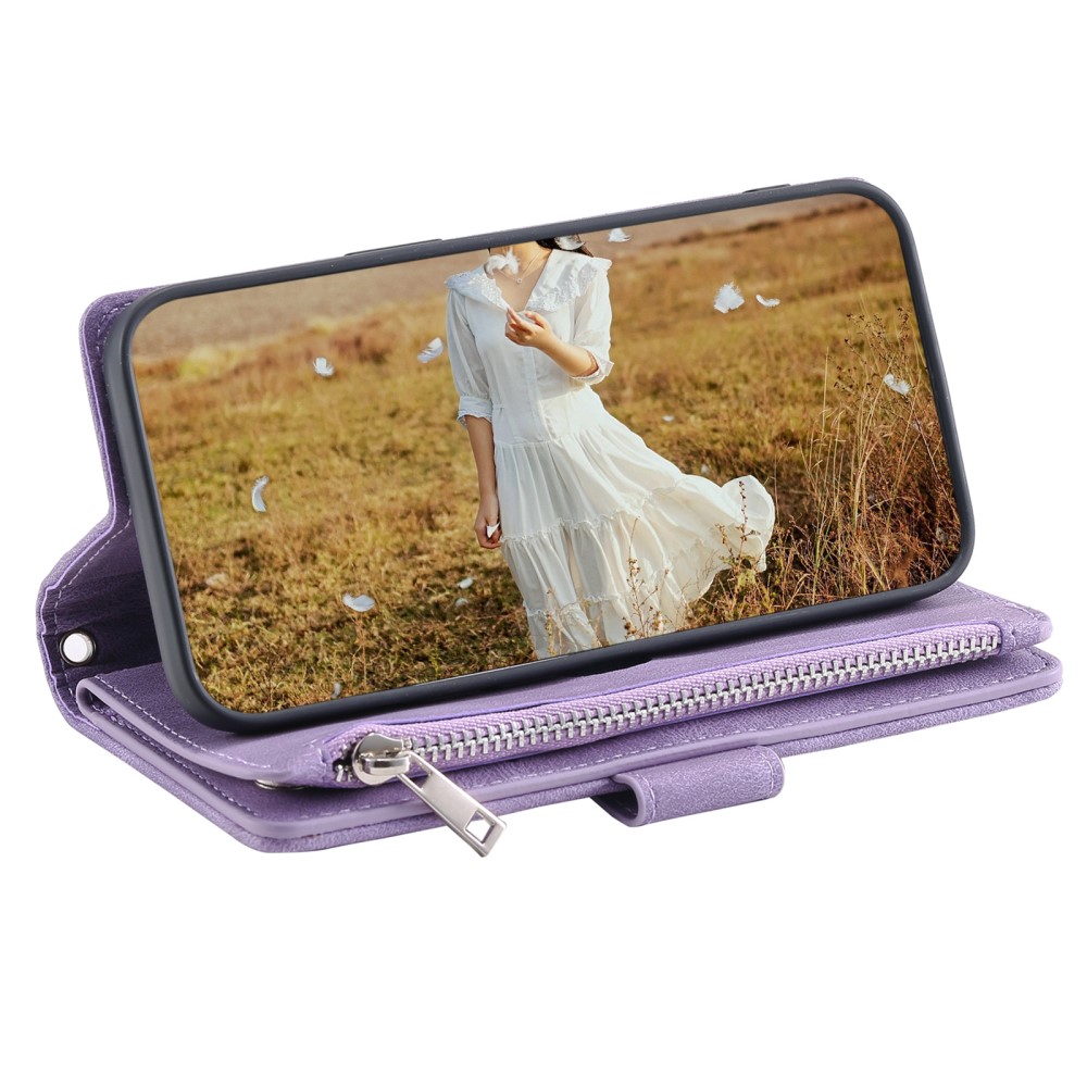 Pouzdro pro iPhone 16E Luxury Double Layer fialové