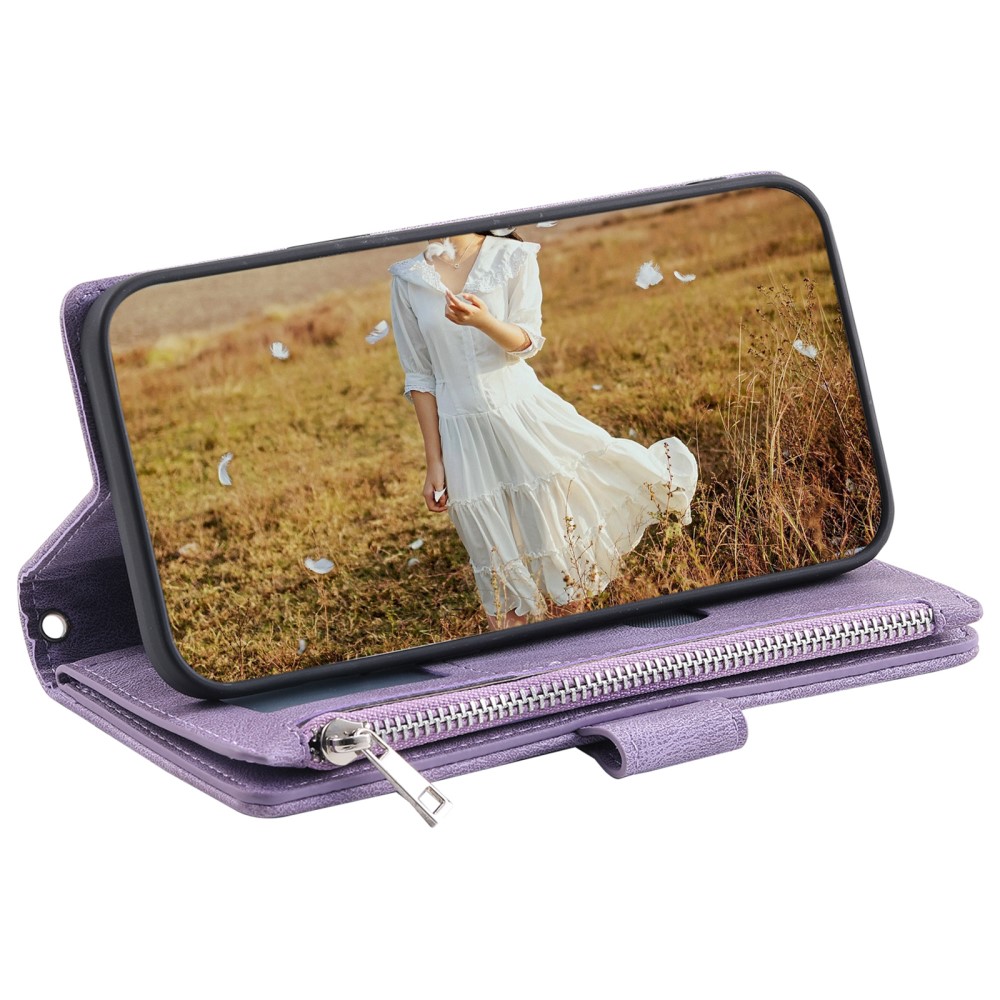 Pouzdro na Samsung Galaxy S24 FE Luxury Double Layer fialové