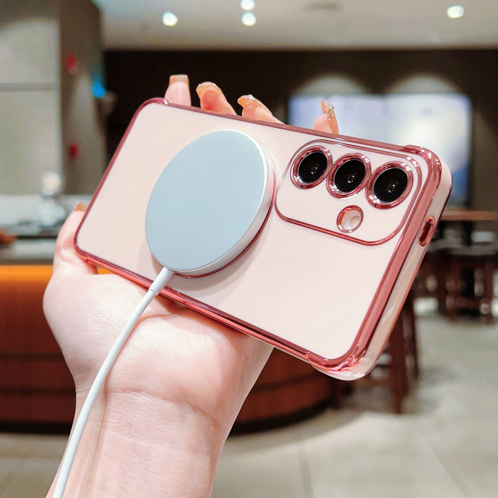 Kryt na Samsung Galaxy S23 FE Srdíčko s podporou MagSafe fialový