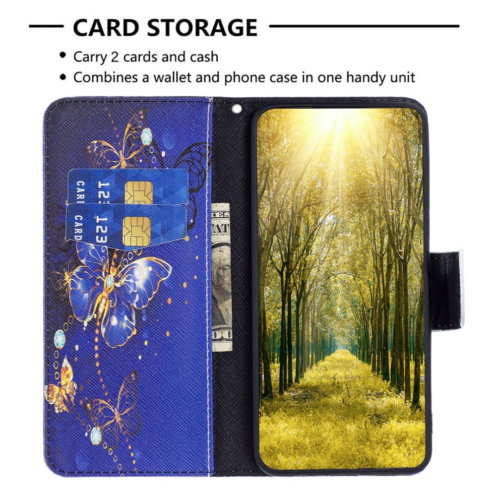 Pouzdro na Samsung Galaxy S23 FE Motýl fialové