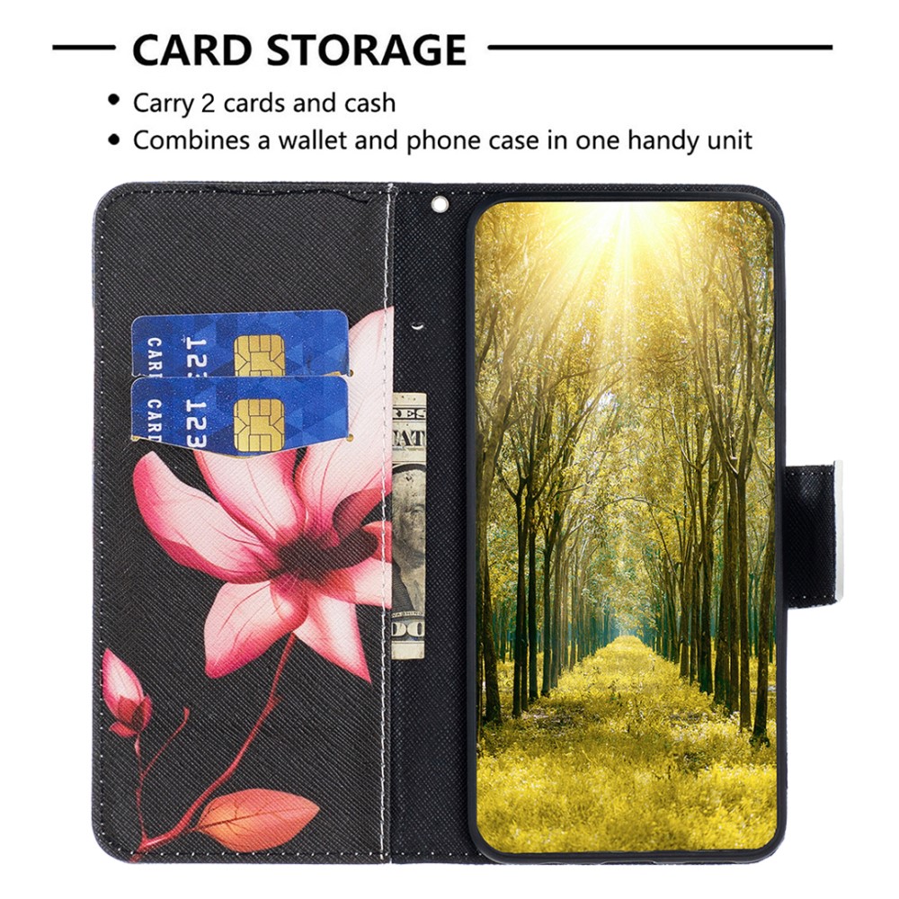 Pouzdro na Samsung Galaxy S23 FE Květy černé