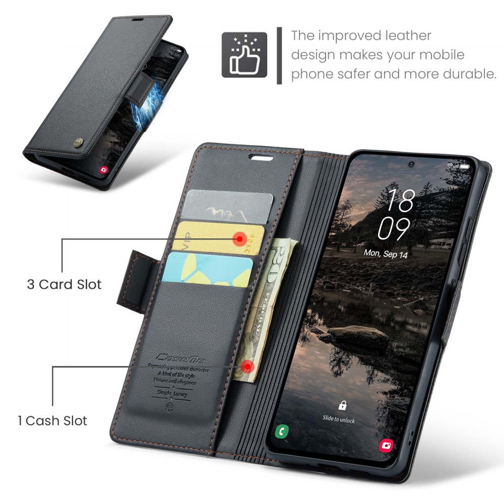 Pouzdro na Samsung Galaxy S25+ CASEME smooth černé