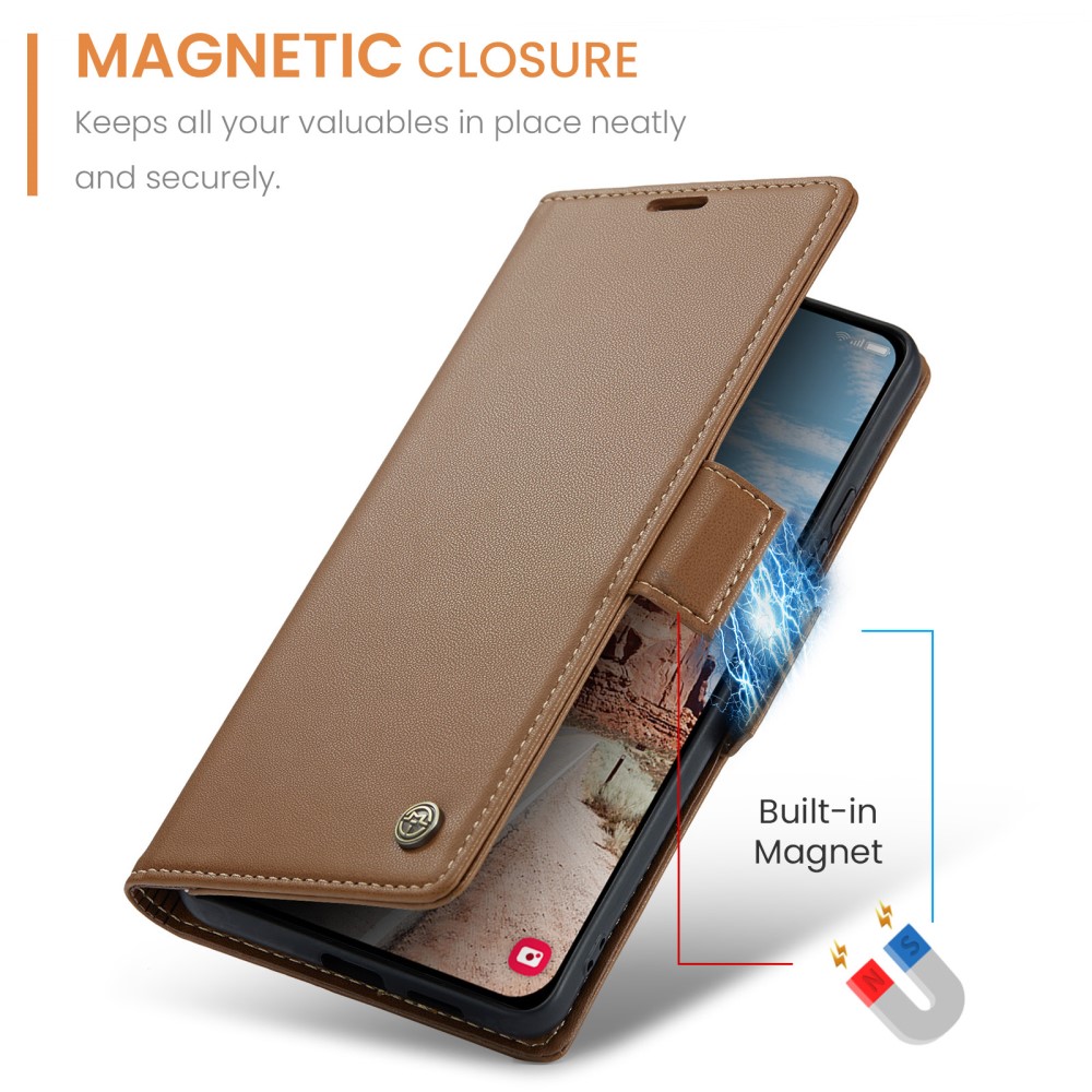 Pouzdro na Samsung Galaxy S25+ CASEME smooth hnědé