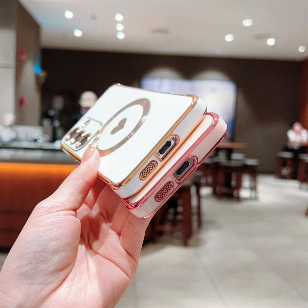 Kryt na Samsung Galaxy S25+ Srdíčko s podporou MagSafe světle fialový