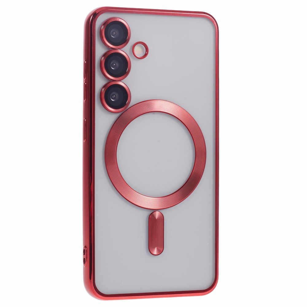 Kryt na Samsung Galaxy S25+ s podporou MAGSAFE červený