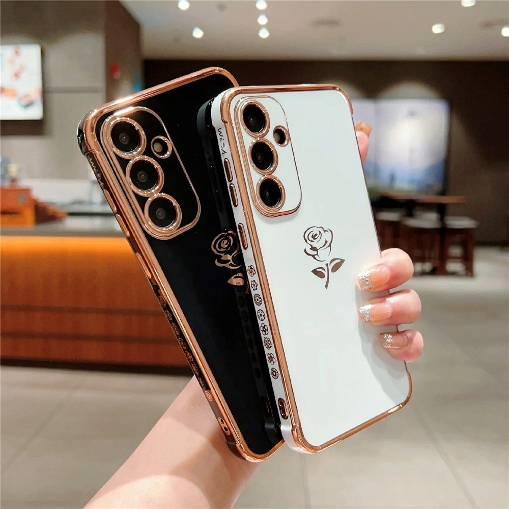 Kryt na Samsung Galaxy S25 růže černý