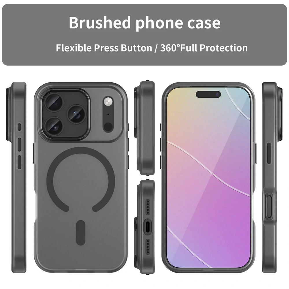 Kryt na iPhone 17 Pro Candy s podporou MAGSAFE černý