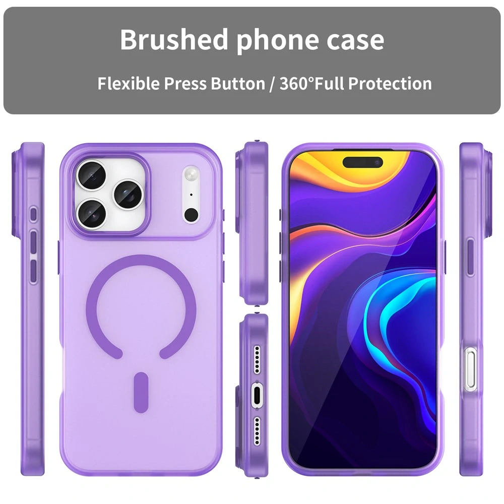 Kryt na iPhone 17 Pro Max Candy s podporou MAGSAFE fialový