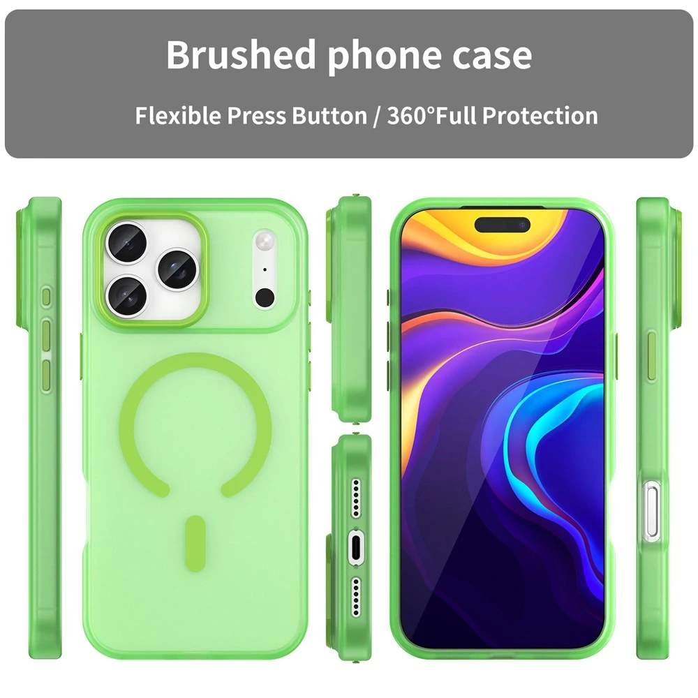 Kryt na iPhone 17 Pro Max Candy s podporou MAGSAFE zelený
