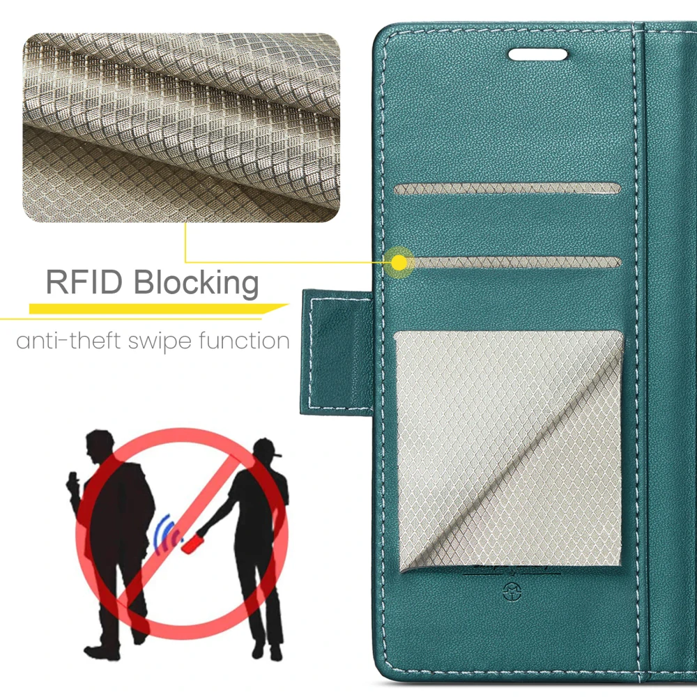 Pouzdro na Samsung Galaxy S26 CASEME smooth zelené