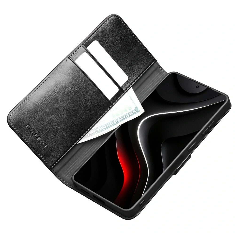 Pouzdro kožené QIALINO na Samsung Galaxy S26 Ultra černé