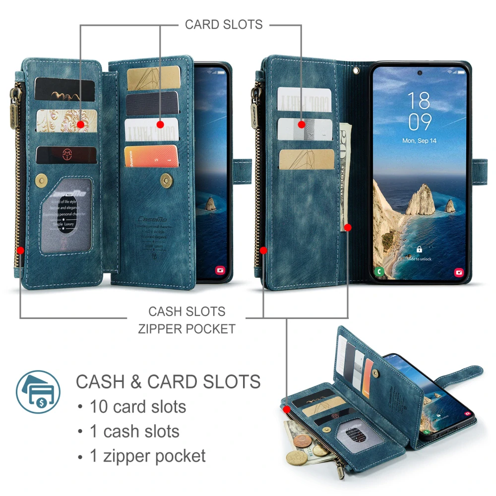 Pouzdro na Samsung Galaxy S26 Ultra CASEME Deluxe červené