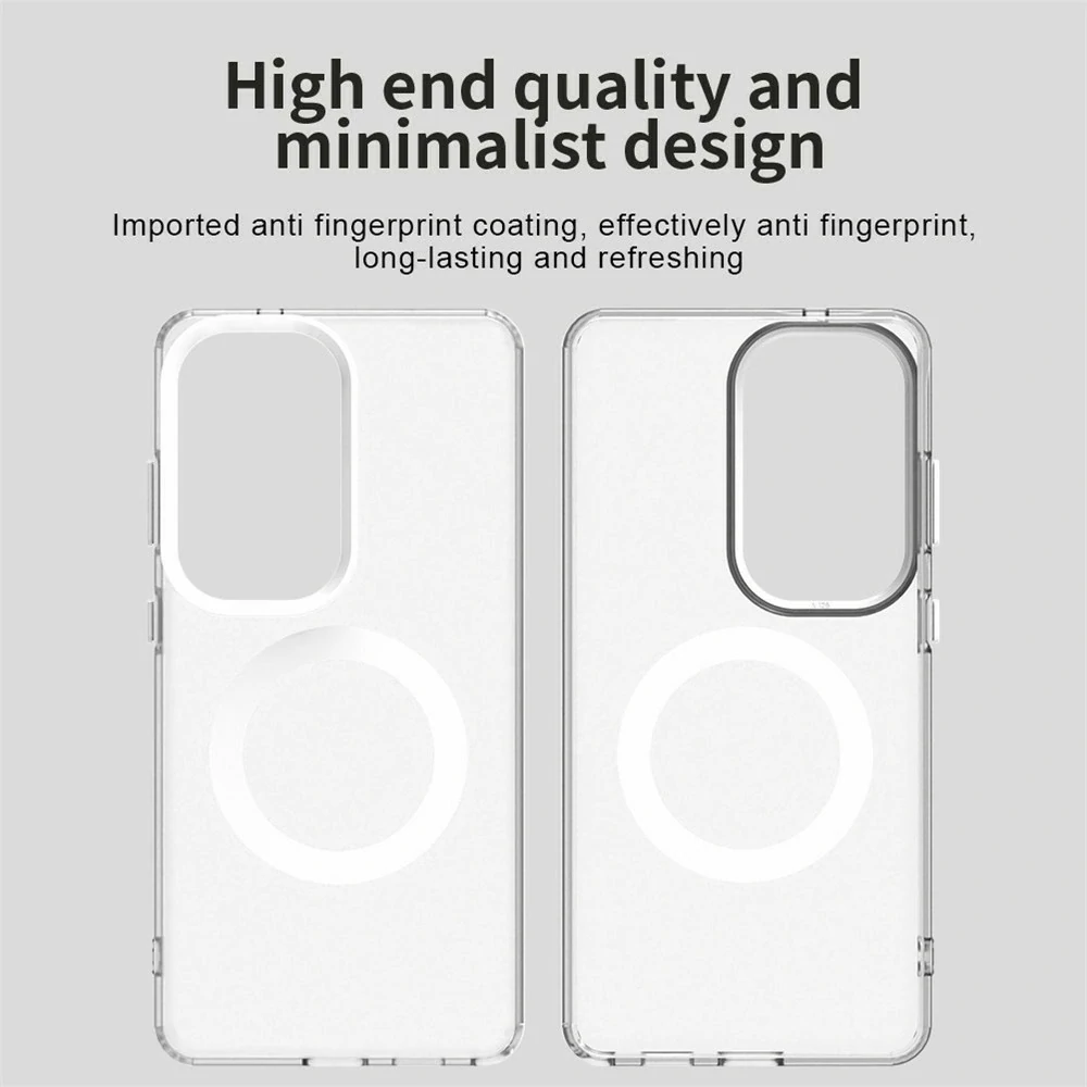 Kryt na Samsung Galaxy S26 Ultra gumový Magnetic (podpora MagSafe) bílý