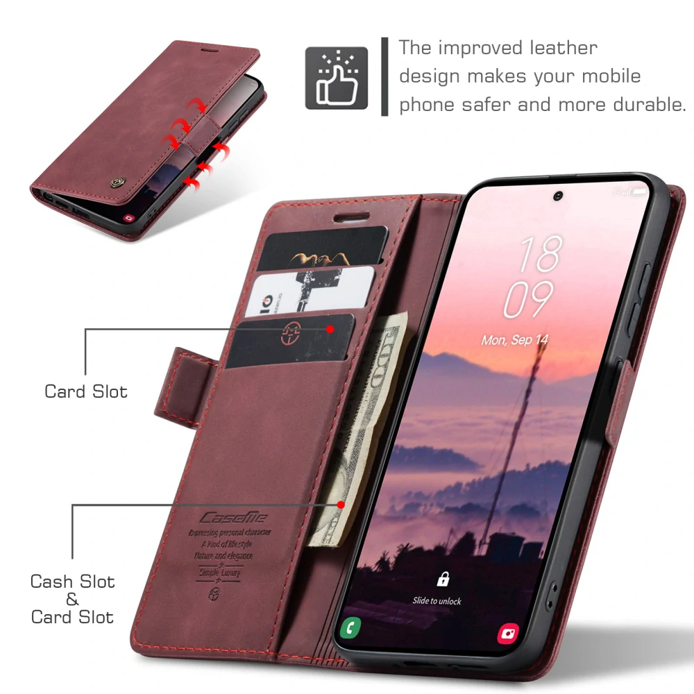 Pouzdro na Samsung Galaxy S26 Ultra CASEME červené