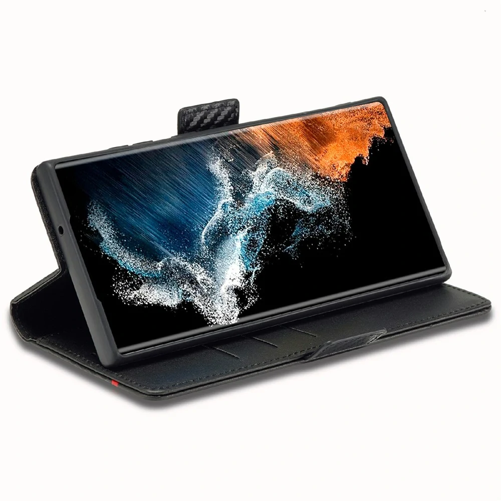Pouzdro na Samsung Galaxy S26 Ultra Carbon horizontal
