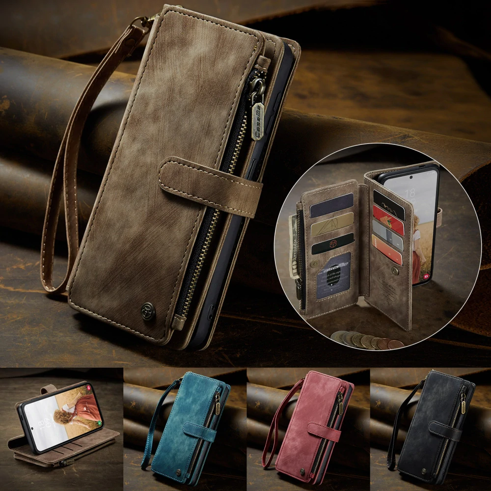 Pouzdro na Samsung Galaxy S25 FE CASEME Deluxe hnědé