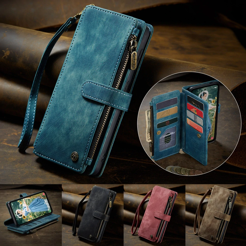 Pouzdro na Samsung Galaxy S25 FE CASEME Deluxe modré