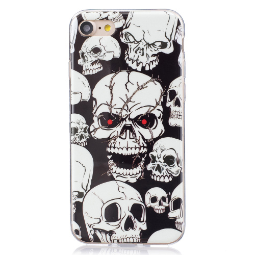 Kryt na iPhone 7 / 8 / SE ( 2020 / 2022 ) svítící lebka Creepy Skull