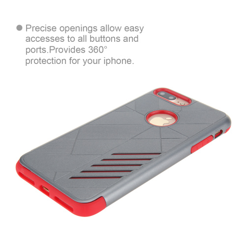 Kryt na iPhone 7 Plus / 8 Plus Superior šedý / červený